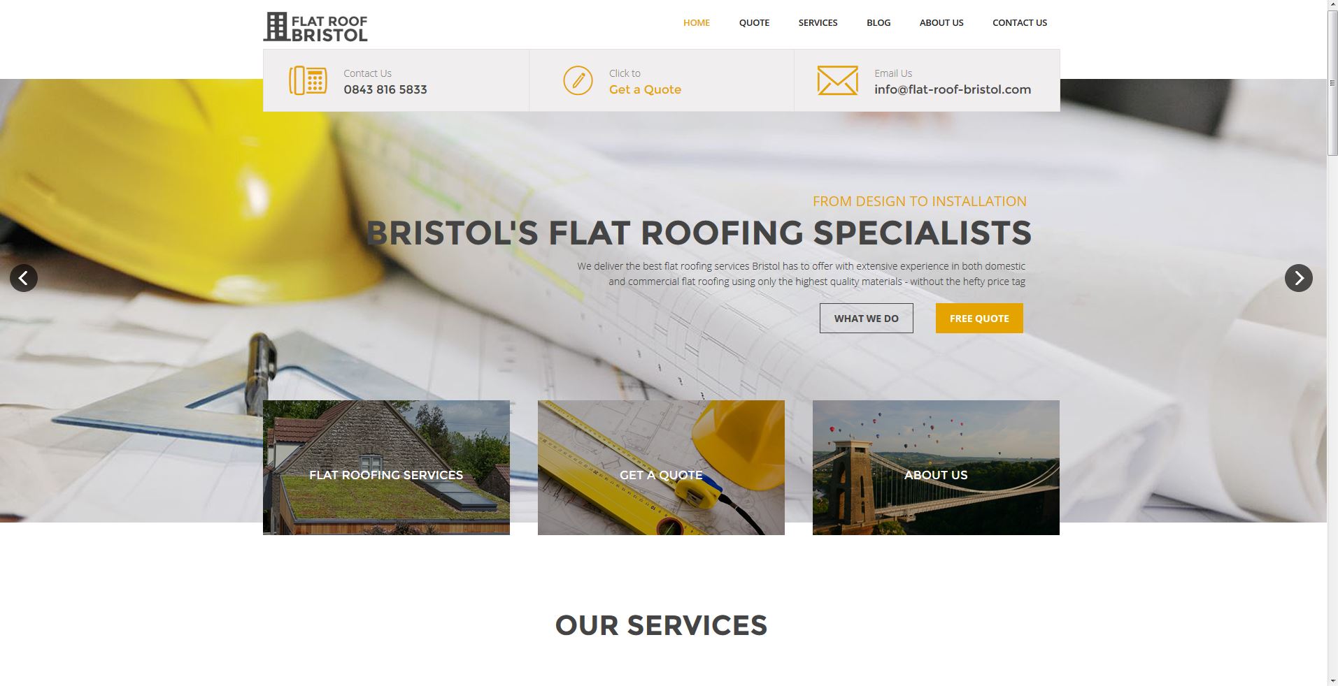 New website for Flat Roof Bristol