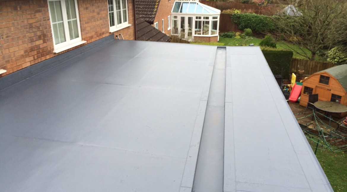 a flat roofing example