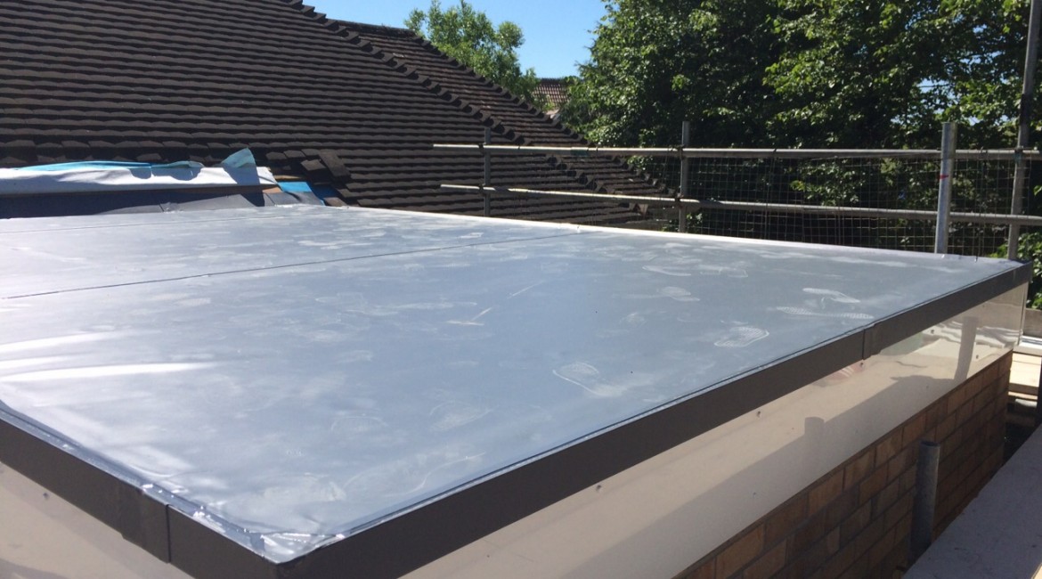 flat roofing project
